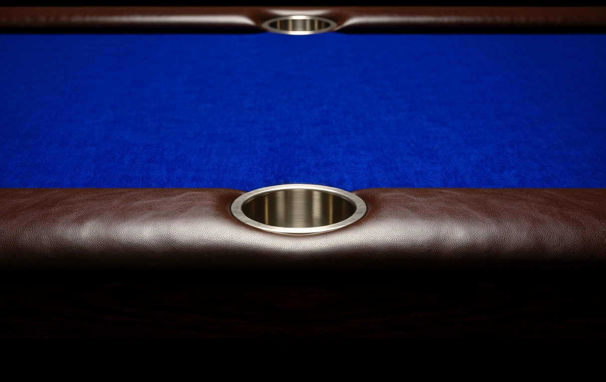 Table de poker de luxe en bois de noyer