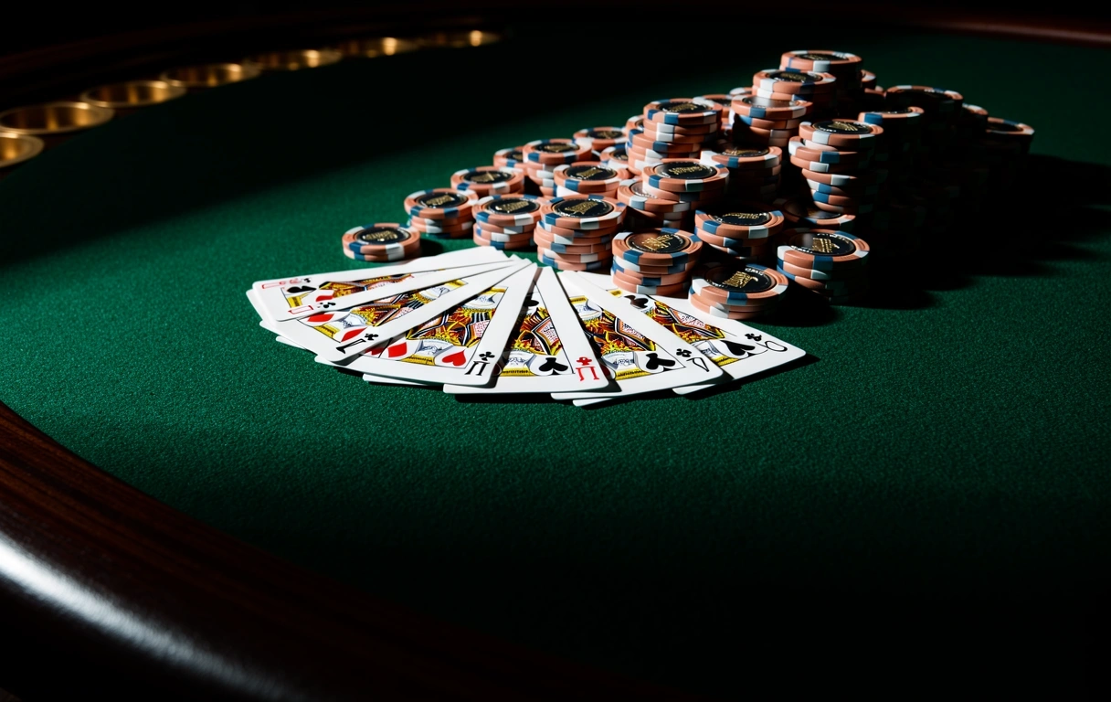 Table de poker professionnelle